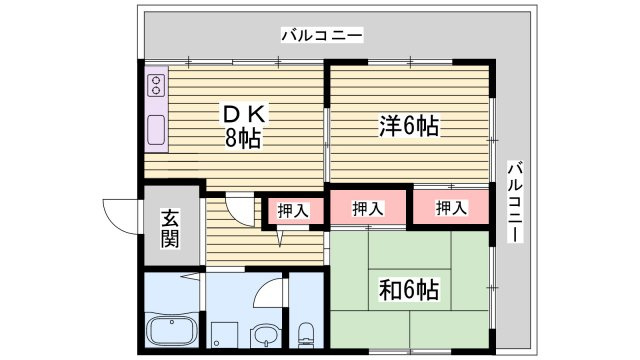 メゾンやすむろⅠの間取り