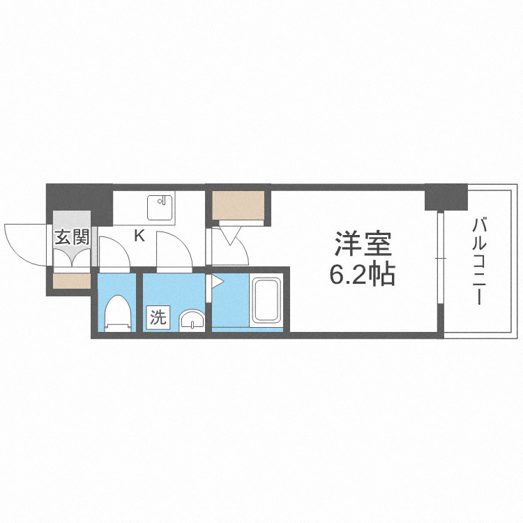エスリード難波ザ・メゾンの間取り
