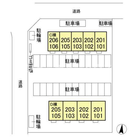 メルシー　Ｃの区画図