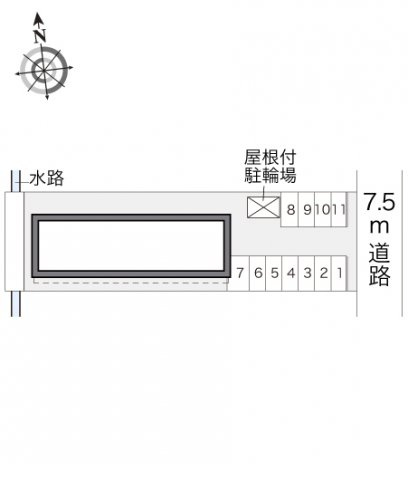レオパレスＳＵＮ　ＳＨＩＮＥの駐車場