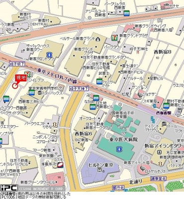 【地図】 | ライオンズマンシヨン西新宿第７