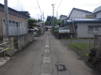 【前面道路含む現地写真】 | 大館市字池内道下75-9　売地