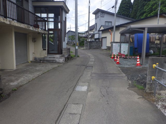 【前面道路含む現地写真】 | 大館市字池内道下75-9　売地
