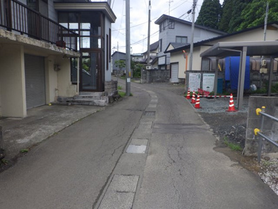 【前面道路含む現地写真】 | 大館市字池内道下75-9　売地