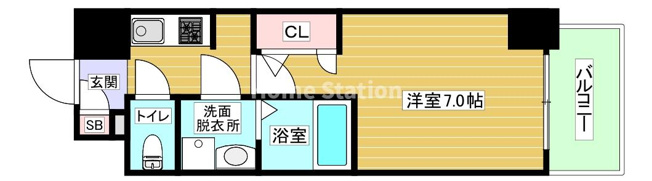 【間取り】 | S-RESIDENCE福島玉川Deux
