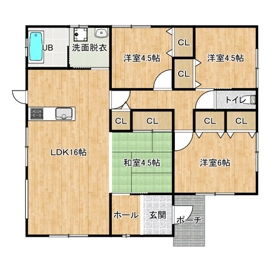 【間取り】 | 未入居住宅（新築）：蓑原町