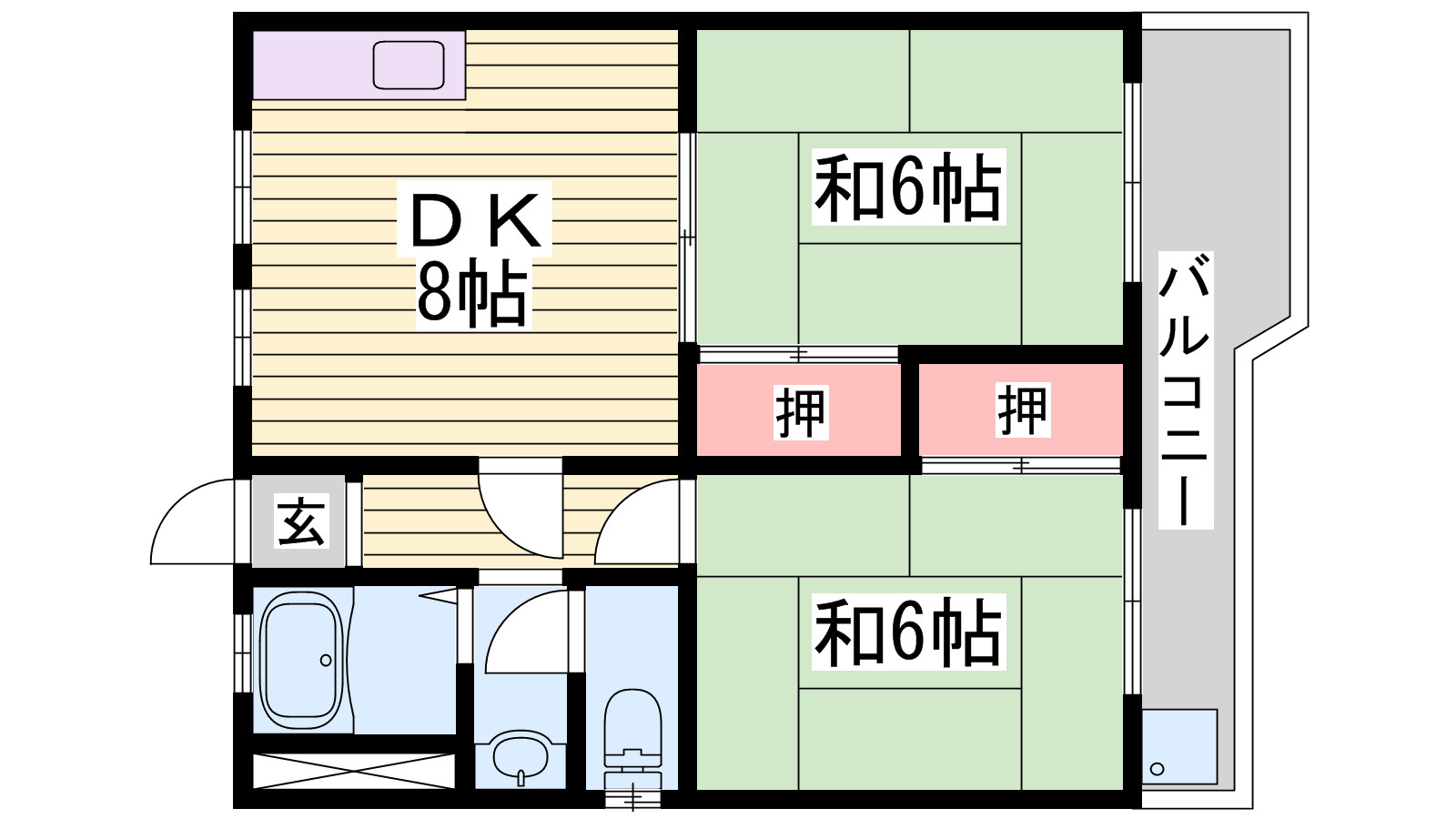ミキコーポの間取り