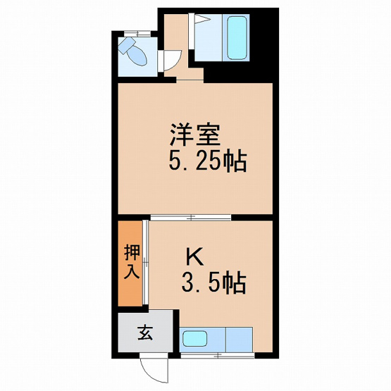 【間取り】 | コーポ湊 第1