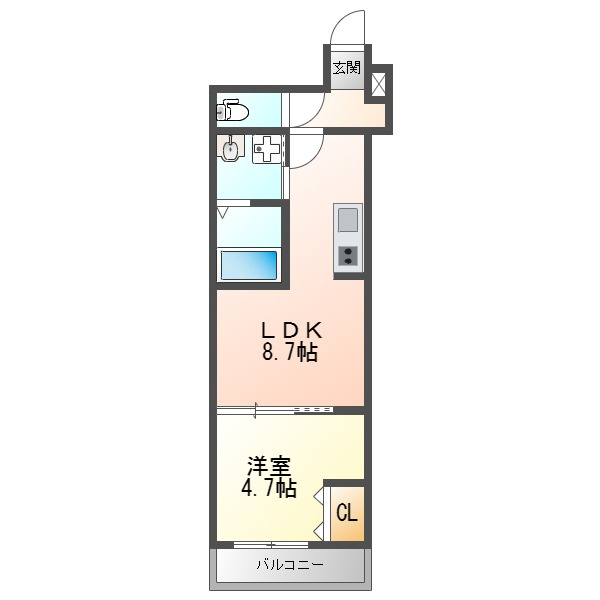 フジパレス御幣島の間取り