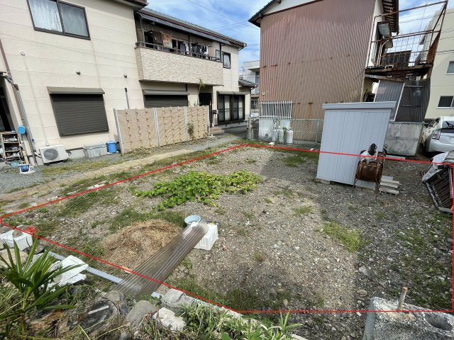 売土地　静岡市駿河区丸子６丁目の外観|西側　自転車道より