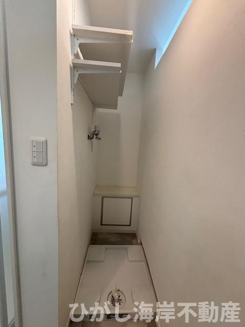 サンビーチ平塚1号棟のランドリースペース|洗濯機置場