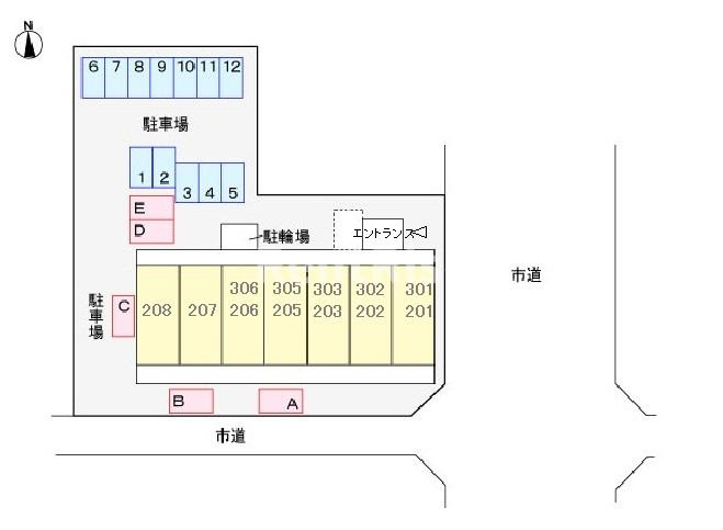 ラフレシール雅の駐車場|駐車場