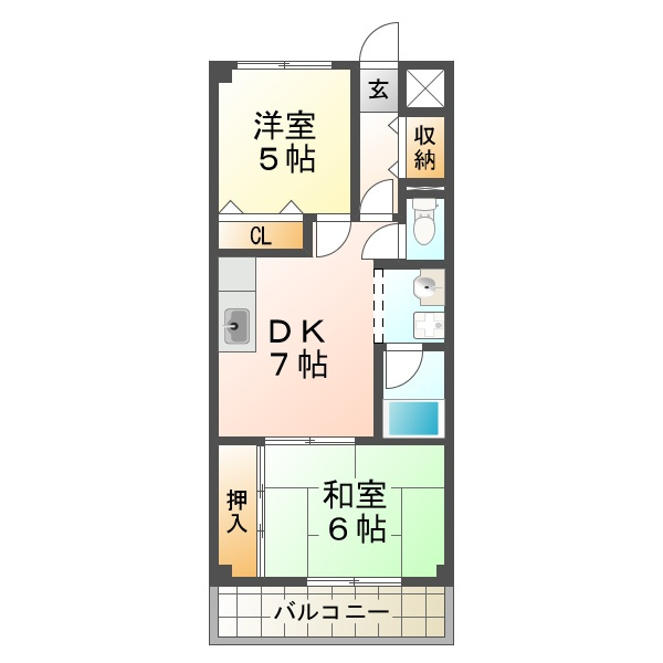 グランツ垂水の間取り