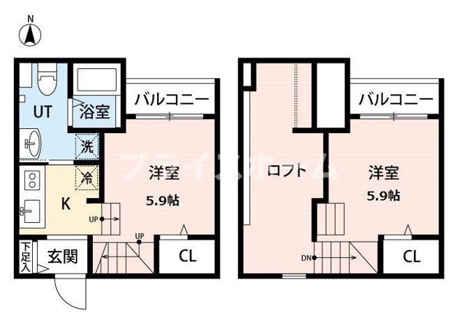 【間取り】 | HPに初期費用掲載！「プライスホーム」で検索！mint高木