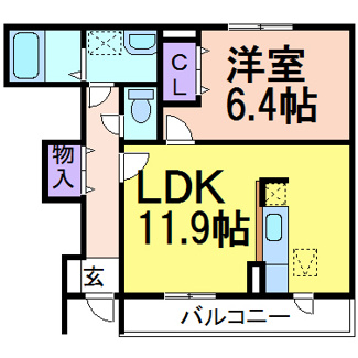 【間取り】 | ポニーヒルズB | 掲載写真は同建物内の異なるお部屋です。現況優先といたします。