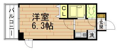 プレサンス京都烏丸御池Ⅱの間取り