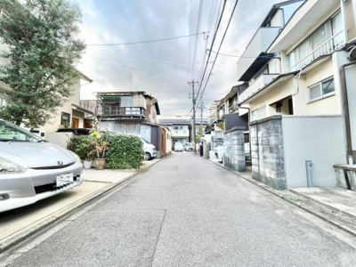【前面道路含む現地写真】 | 花園春日町　売土地（建築条件無）1号地