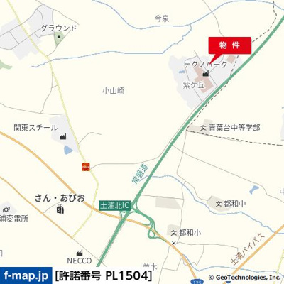 【地図】 | 土浦市紫ヶ丘事務所