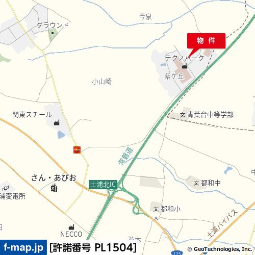 【地図】 | 土浦市紫ヶ丘事務所