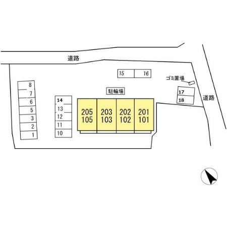 カーサプリマベーラ　　刈谷市近郊の賃貸はクラスホーム刈谷店の区画図