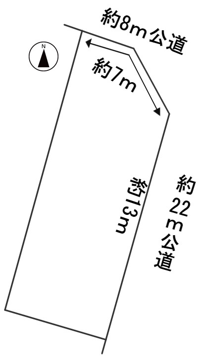 ６１６３７　岐阜市大福町土地の区画図