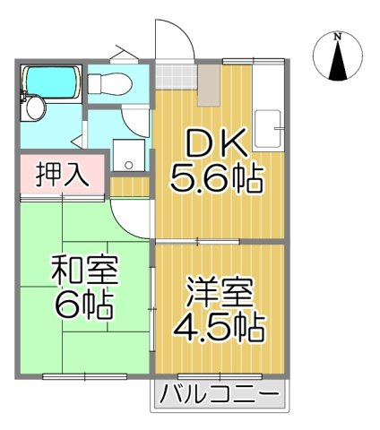エステートピア葉山Bの間取り