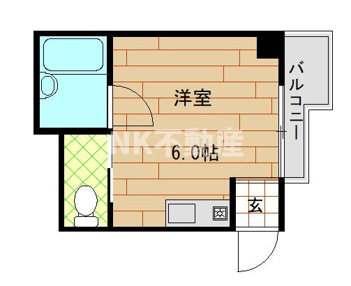 【間取り】 | ハイツ菱屋（河内小阪賃貸） | 間取りです