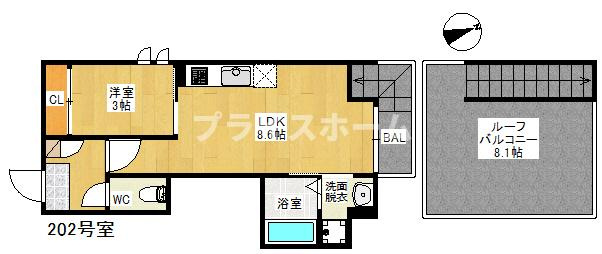 【間取り】 | GRANTC　AUFELD箱崎　★プライスホームなら仲介手数料が割引価格です！★