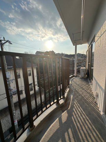 浪速コーポのバルコニー
