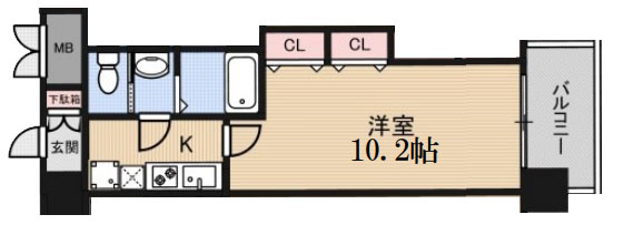 【間取り】 | Luxe布施北Ⅱ