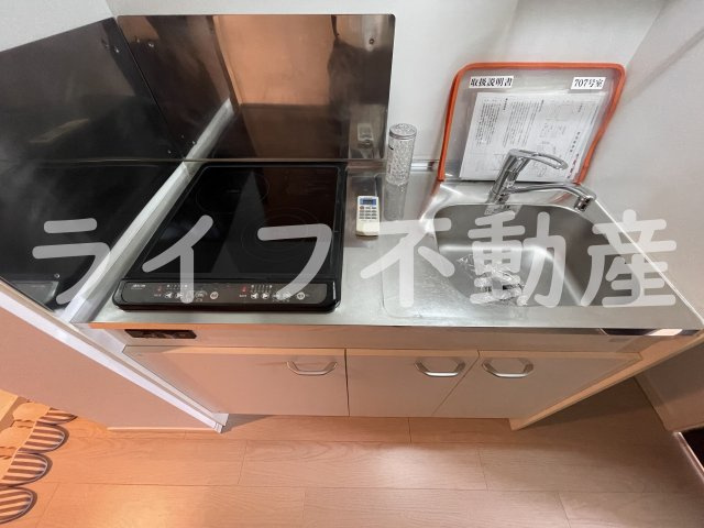 CASSIA高井田North Courtのキッチン|コンパクトなキッチンで掃除もラクラク