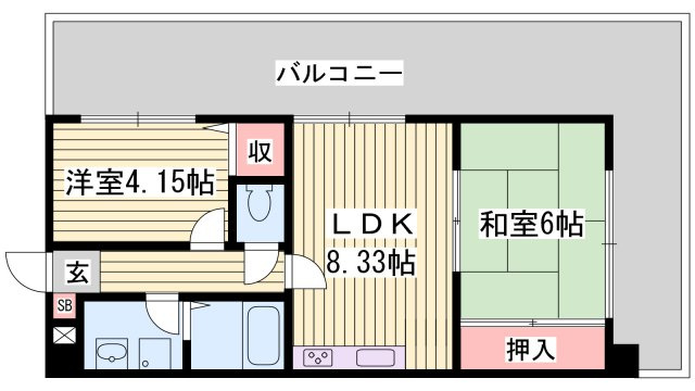 メゾン・セルベイルの間取り
