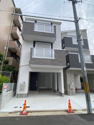 【外観】 | 神戸市須磨区磯馴町1丁目　新築戸建1号棟　仲介手数料無料！ | 物件の外観です