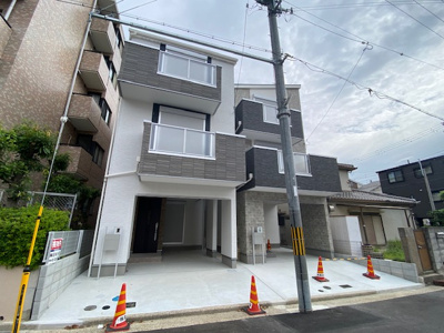 【外観】 | 神戸市須磨区磯馴町1丁目　新築戸建1号棟　仲介手数料無料！ | 外観は落ち着いています