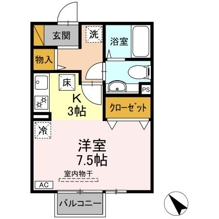 【間取り】 | ロイヤルクレッセント西登戸弐番館