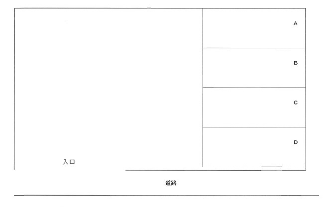 鯨井パーキングの区画図