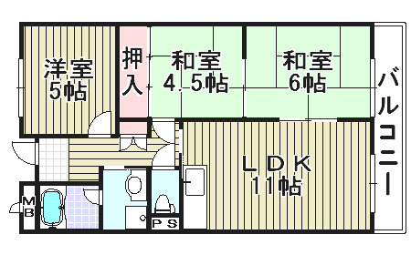 メルベーユ246の間取り