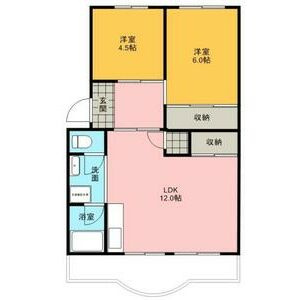 岸和田市吉井町１丁目の賃貸マンションの間取り