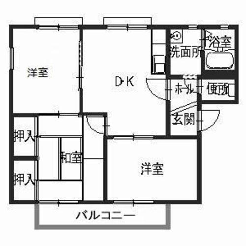 ガーデンタウン清水B棟の間取り