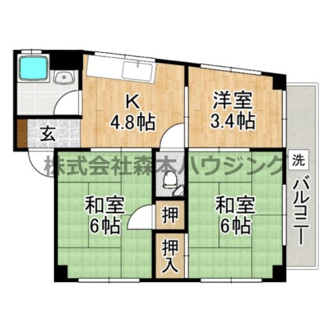 【間取り】 | 　アドバンス香里