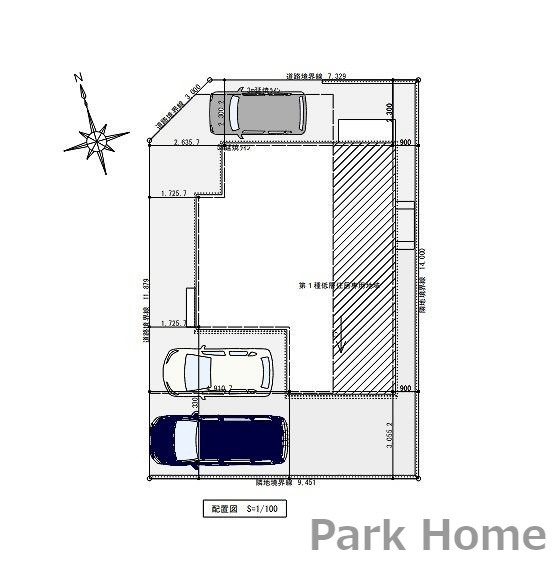 南国市大そね甲 20号地 戸建ての土地図