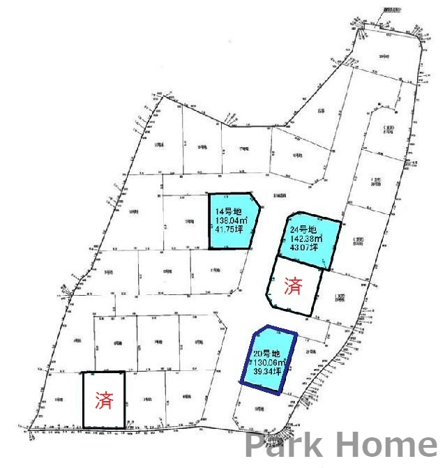 南国市大そね甲 20号地 戸建ての区画図|20号地