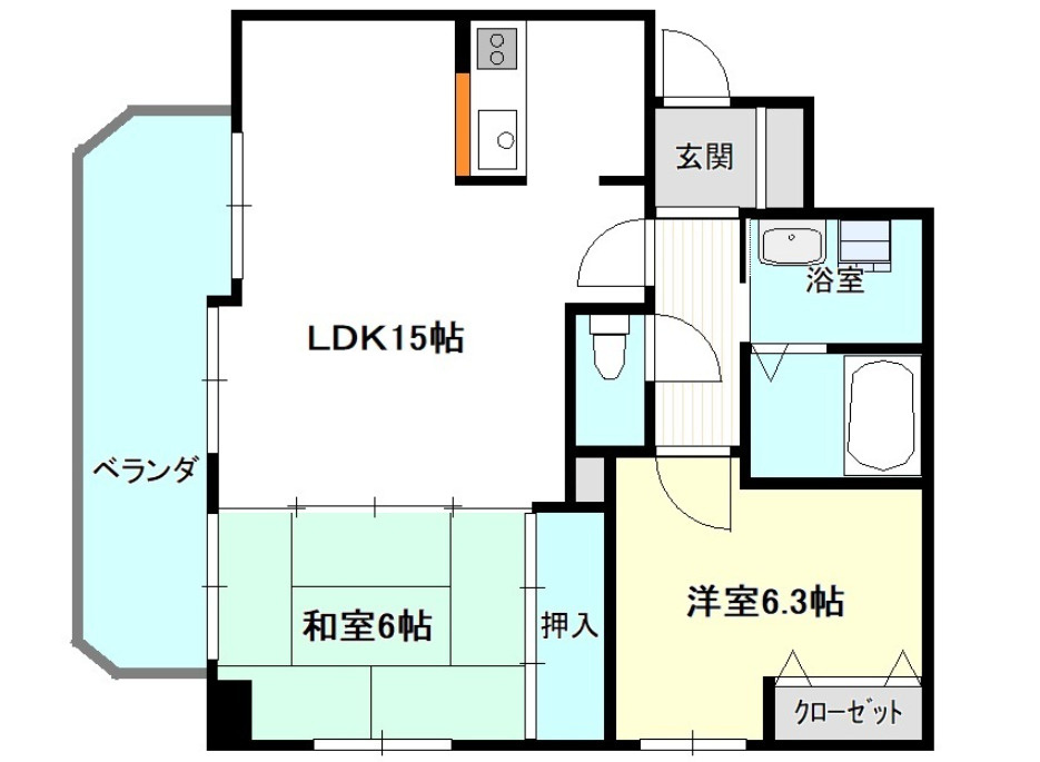 ラシャンス広畑の間取り
