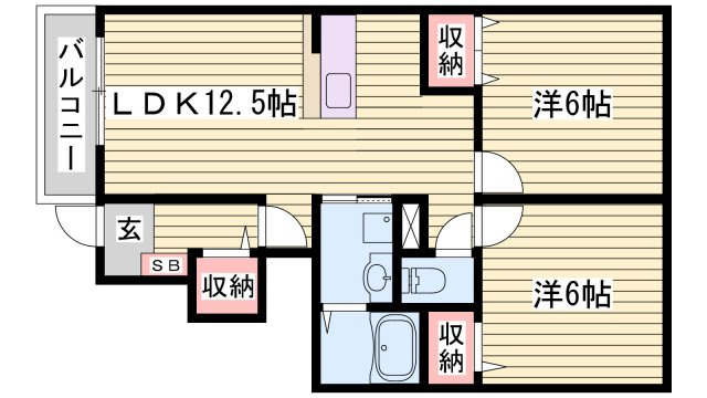 アンジュＴの間取り