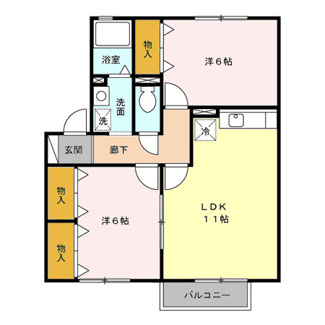 【間取り】 | グリーンパークみだい南B
