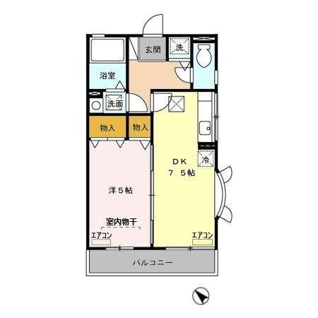 【間取り】 | ハイム九曜　Ⅱ