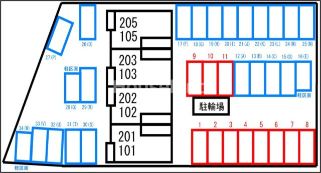 シャノアール　中迫の駐車場|駐車場
