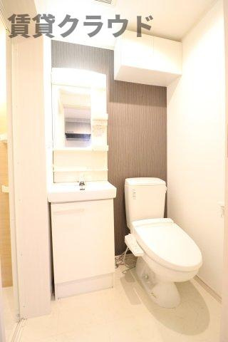 AQUE3の洗面所|忙しい朝には欠かせない洗面所です