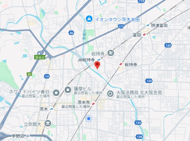 松岡ハイツの地図