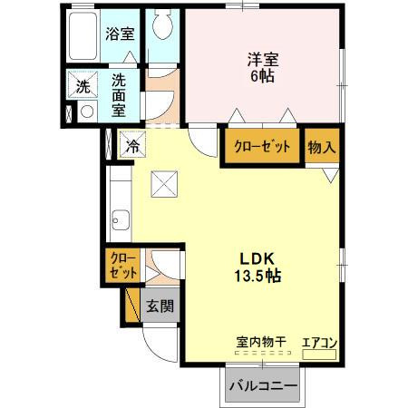 【間取り】 | フーヴェル都 Ａ